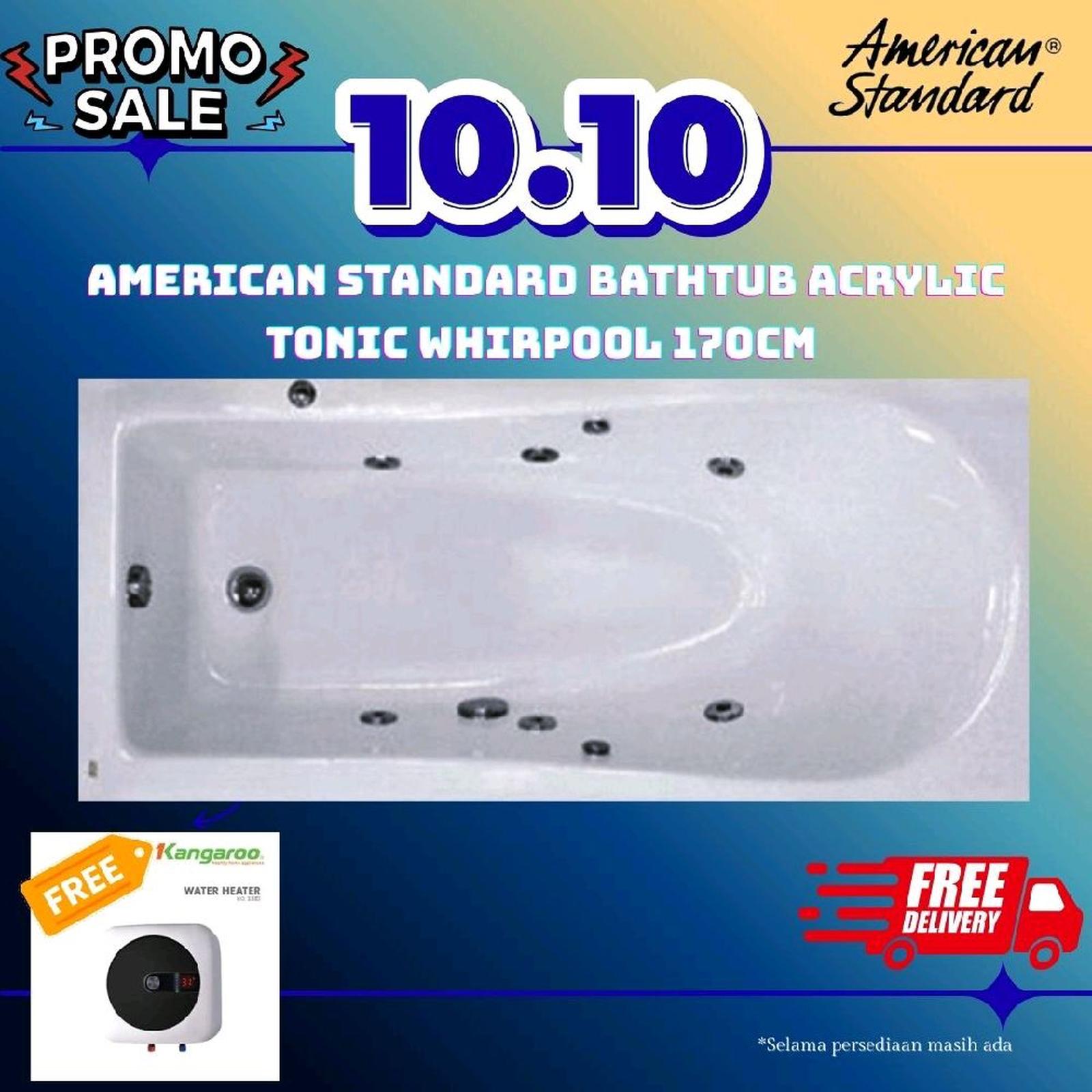 american standard bathtub tonic spa whirlpool jacuzzi 170 cm acrylic