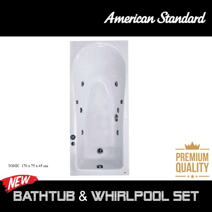 american standard bathtub tonic spa whirlpool jacuzzi 170 cm acrylic