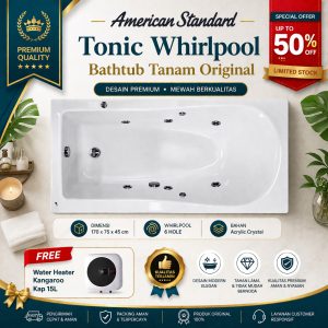 American Standard bathtub Tonic spa whirlpool jacuzzi 170 cm Acrylic