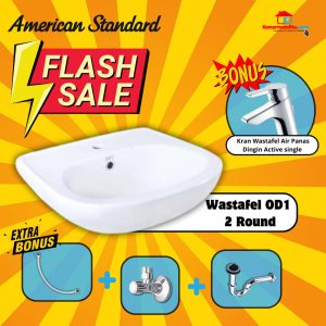 Wastafel American Standard Model OD1 Free Faucet