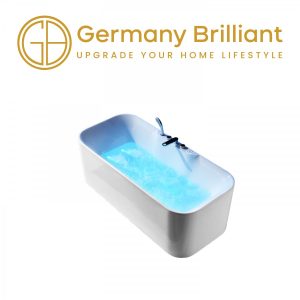 Germany Brilliant GBB1005-W Acrylic Jacuzzi Bathtub Standing